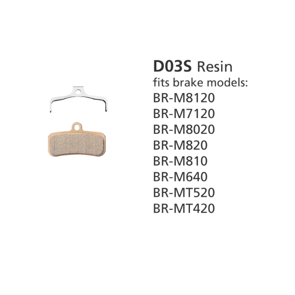 Shimano BR-M8020 Resin Pad and Spring D03S